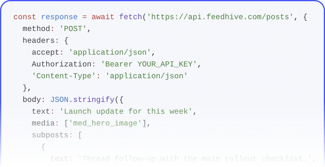API / CLI