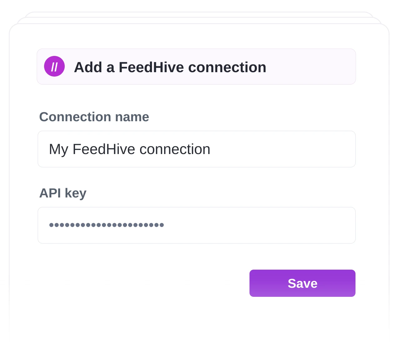 Connect FeedHive
