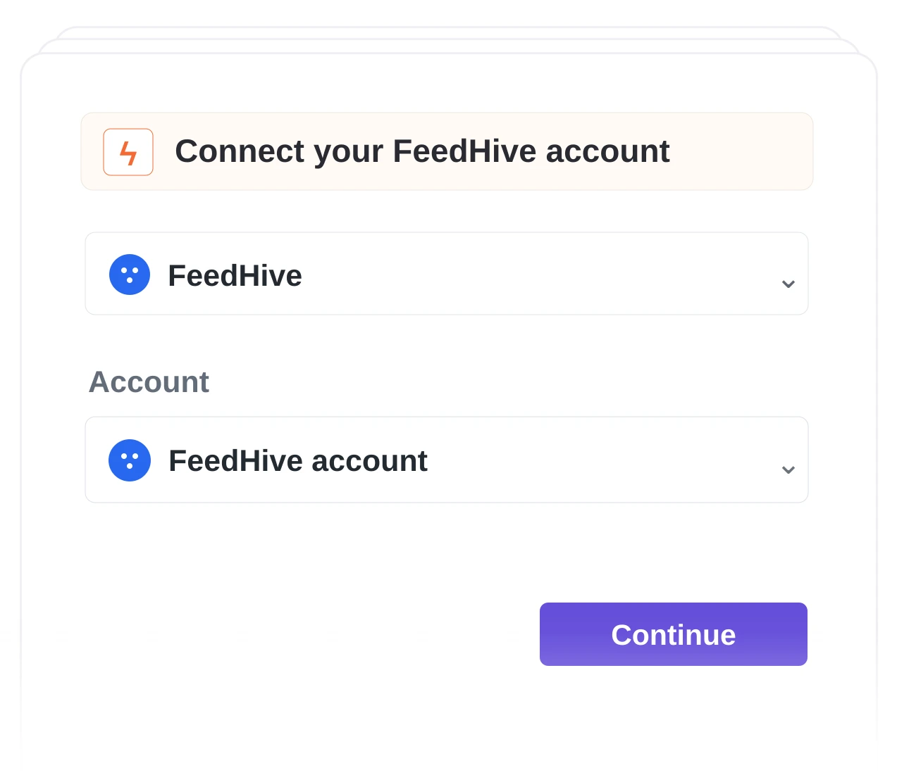 Connect FeedHive