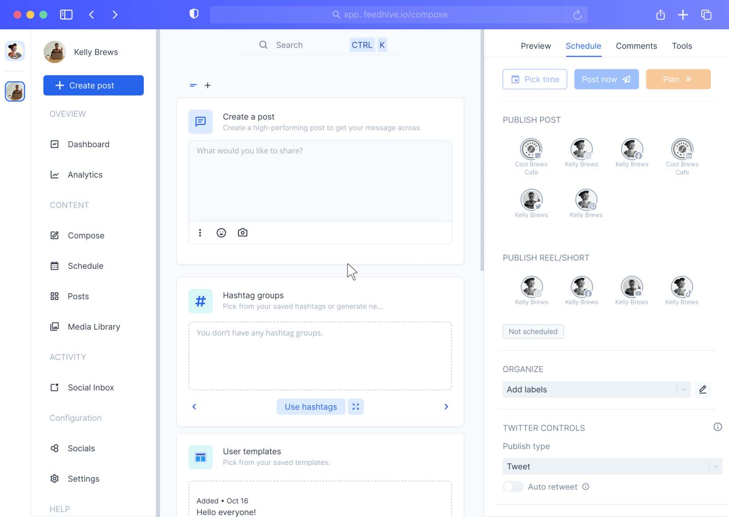 FeedHive - Create content at scale