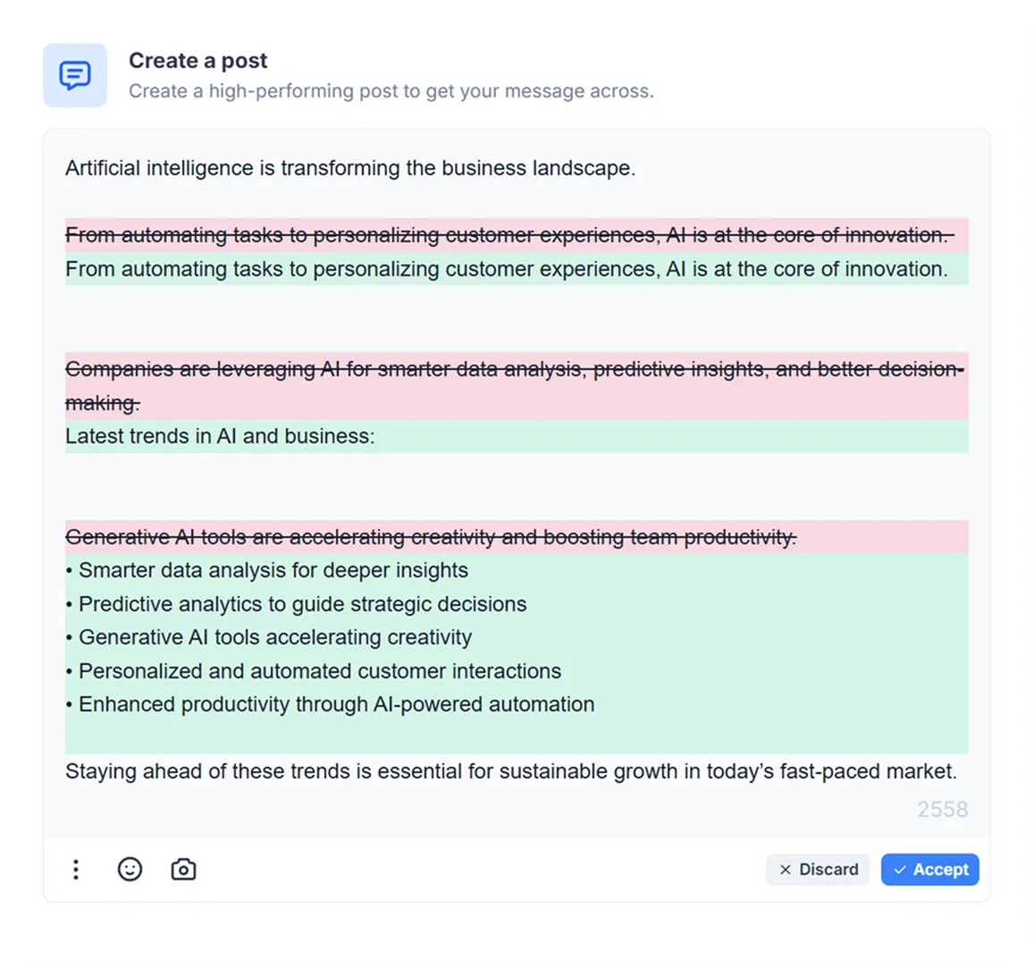 AI Writing Assistant Example